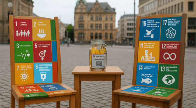 Nimm Platz in Chemnitz – bunte Stühle