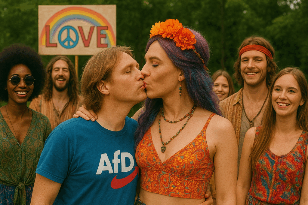 AAH, Make Love not War - Bild, KI generiert