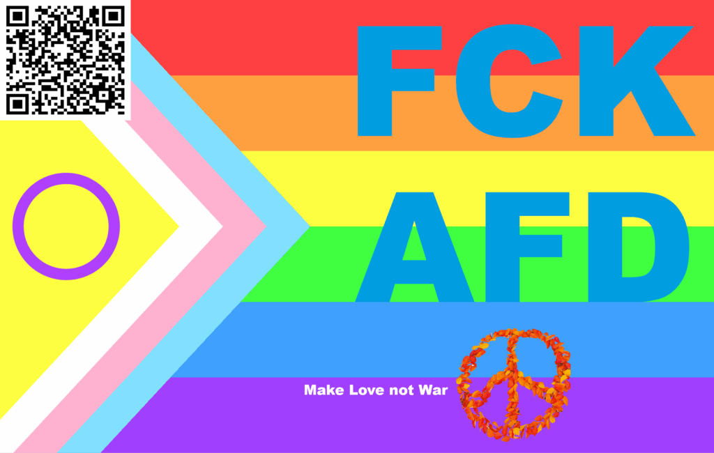 AAH Flag - FCK AFD (Klick auf Bild für größere, druckbare Version) , Lizenz CC0